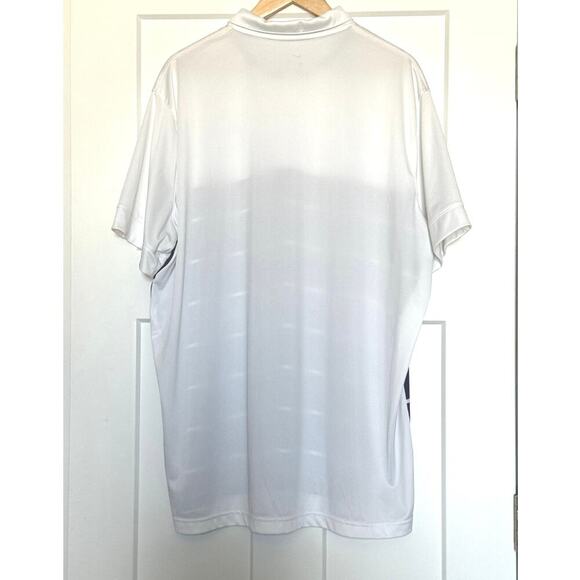 Nike Men's Clemson Tigers Striped White/Purple Polo Shirt Size XXL - Picture 4 of 7